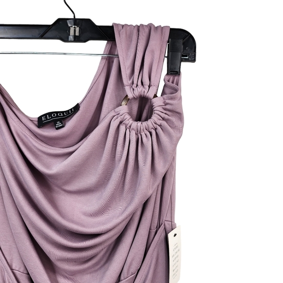 Eloquii Women's One Shoulder Wrap Skirt Dress - 20 - Picture 4 of 9